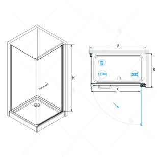Душевой уголок RGW Passage 80x80x185 04084888-11
