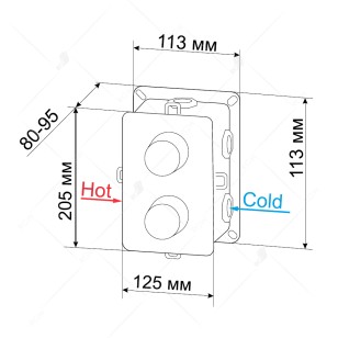Смеситель RGW Shower Panels 21140543-31