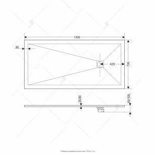 Душевой поддон RGW Stone Tray 70x130 16152713-02