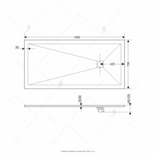 Душевой поддон RGW Stone Tray 70x140 16152714-02