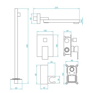 Душевая система RGW Shower Panels 51140856-04