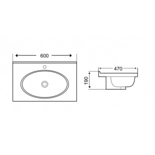 Раковина WeltWasser SK 610x47x19 10000005587