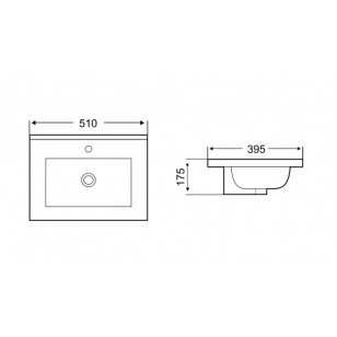 Раковина WeltWasser SK 515x40x18 10000005582