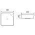 Раковина WeltWasser SK 460x46x10 10000004576