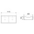 Раковина WeltWasser SK 111.5x40x13 10000004587