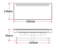 Бумагодержатель двойной Edge черный 30x13x9 Rush ED77143B black