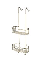 Полка двойная с крючками Nelson антик 25x14x75 Timo 160084/02