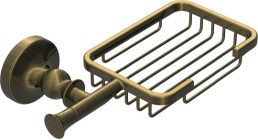 Мыльница решетка Crete светлая бронза 19.2x11.9x5.5 Rush CR35410