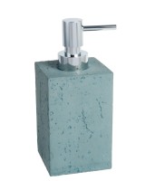 Дозатор для жидкого мыла Gusto хром, бирюзовый 7.2x7.2x16.5 Fixsen FX-300-1