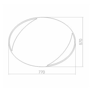 Зеркало Аврора 70x1.3x57 Mixline 533656
