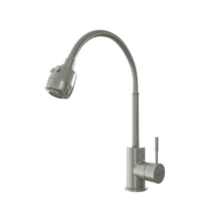 Смеситель для кухни MLSS-03 сатин 40x40x6.5 Mixline 505148
