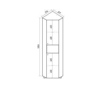 Пенал Ларч 36.1x36.1x185 Mixline 510652