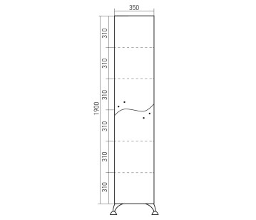 Пенал Ассоль 35x34.6x200 Mixline 524704