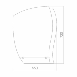 Зеркало Дуэт 55x1x72 Mixline 525388