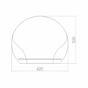 Зеркало Арена 62x1x52 Mixline 525391