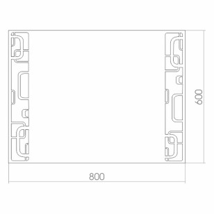 Зеркало Мега 80x3.5x60 Mixline 525405