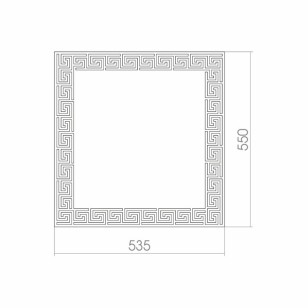 Зеркало Греция 53.5x1x55 Mixline 525445