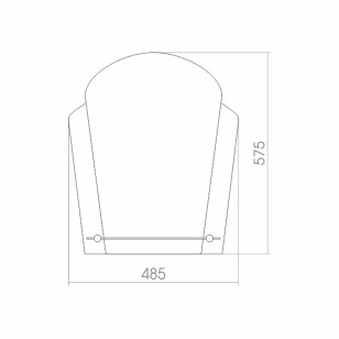 Зеркало Тюльпан 48.5x1x57.5 Mixline 525464