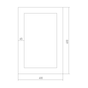 Зеркало Медальон 41x3.5x61 Mixline 525487