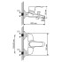 Смеситель для ванны и душа ML-GS04 хром 20x230x15 Mixline 530482