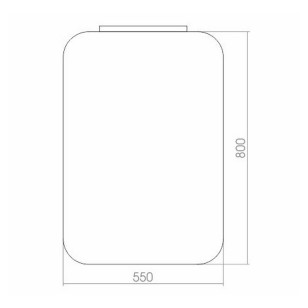 Зеркало Агат 55x4x80 Mixline 533657