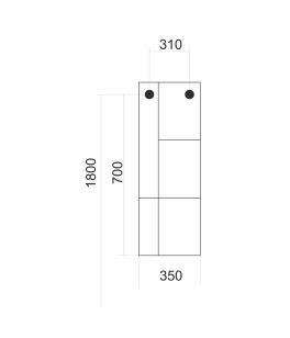 Модуль для зеркала Аврора 35x16x70 Mixline 533845