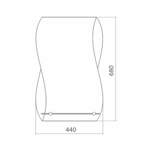 Зеркало Соблазн 44x1x68 Mixline 537406