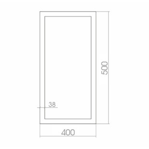 Зеркало Мелодия 45x3x90 Mixline 537416