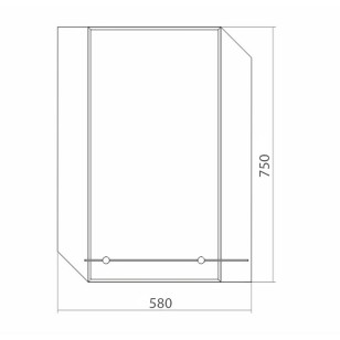 Зеркало Болонья 58x1x75 Mixline 537545
