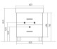 Тумба под раковину Стив 57.5x39.6x91.5 Mixline 539015