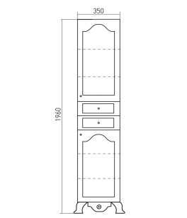 Пенал Прованс 35x28x196 Mixline 539597