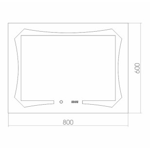 Зеркало Отто 80x4x60 Mixline 539782