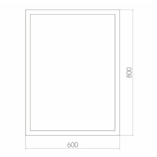 Зеркало Серенити 60x8x80 Mixline 539795