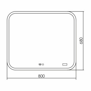 Зеркало Стив-2 80xx68 Mixline 542566