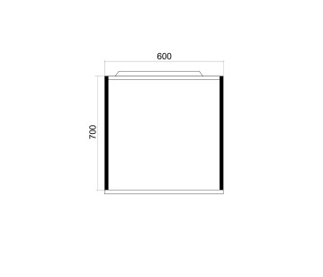 Зеркало Бруклин 60x15x70 Mixline 543939