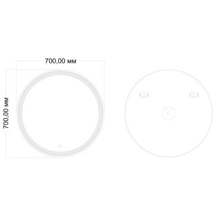 Зеркало Оливия 70x4.5x70 Mixline 545092