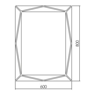 Зеркало 60xx80 Mixline 548525