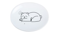 Мыльница керамическая Teddy белый 14x10.5x2.5 Fixsen FX-600-4