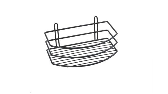 Полка овальная черный 25x15x10.5 Fixsen FX-720B-1
