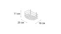 Полка овальная черный 25x15x10.5 Fixsen FX-720B-1