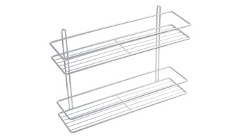 Полка двойная хром 40x10x27.5 Fixsen FX-730-2