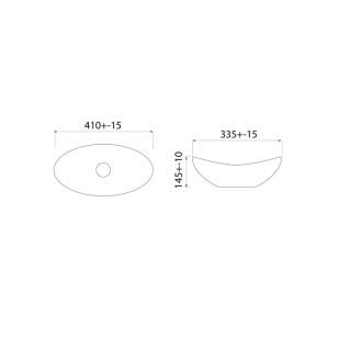 Раковина накладная Cloud белый 41.5x14.5 Iddis CLOWS06i27