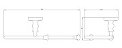 Полотенцедержатель полукольцо Crete светлая бронза 29.4x8.2x13.1 Rush CR35511
