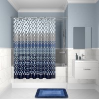 Штора для ванной Decor синий, голубой 180x200 Iddis D07P218i11