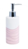 Диспенсер для мыла Agat розовый, белый 7x7x19 Fixsen FX-220-1