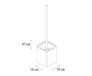 Ершик Tomy синий, белый 10x39.5x10 Fixsen FX-231-5