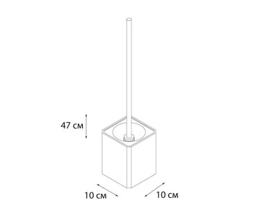 Ершик Dony серый, белый 10x39.5x10 Fixsen FX-232-5