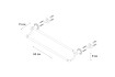 Полотенцедержатель Luksor черный сатин 62x7.5x6 Fixsen FX-71602B