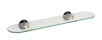Полка Luksor черный сатин 52x14.5x6 Fixsen FX-71603B