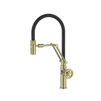 Смеситель для кухни Grange золотой, черный 11.8x26x47 Iddis GRAMGFLi05